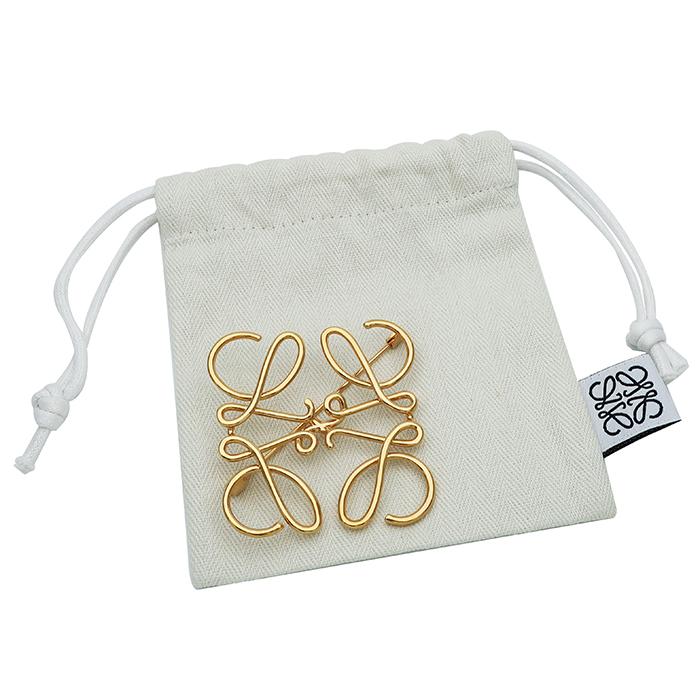 LOEWE（ロエベ） アナグラム ブローチ ショールピン メタル 真鍮