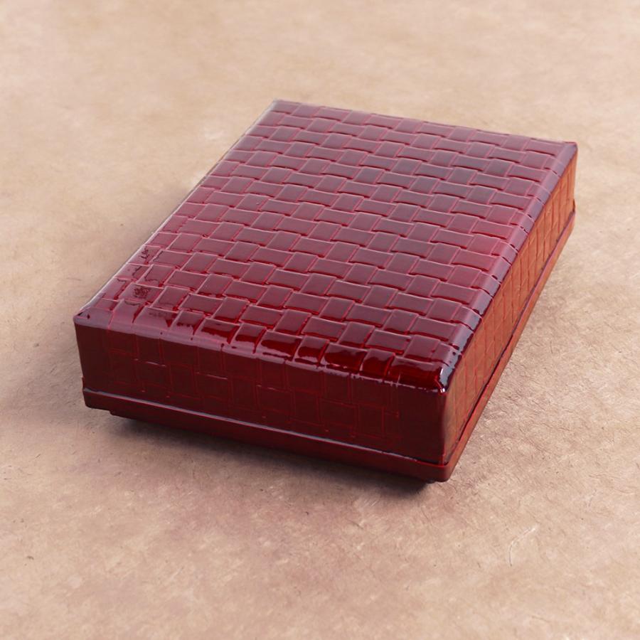 めでたや 文庫箱 四ツ目 茶 葉書入れ 和紙 はがき 文箱 道具箱 カード