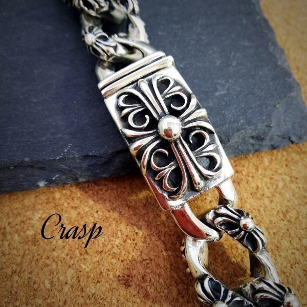 シルバー 925 フローラルクロス ウォッチ ブレスレット ベルト バンド