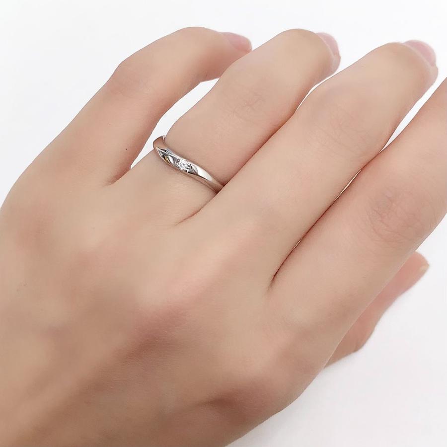 4℃（ヨンドシー） リング 指輪 ダイヤモンド PT950 約8号 新品仕上げ