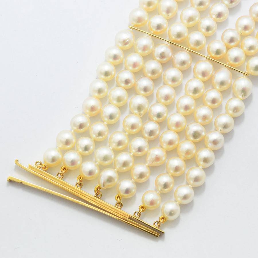 MIKIMOTO（ミキモト） ブレスレット あこや真珠 約6.2~7.0mm パール
