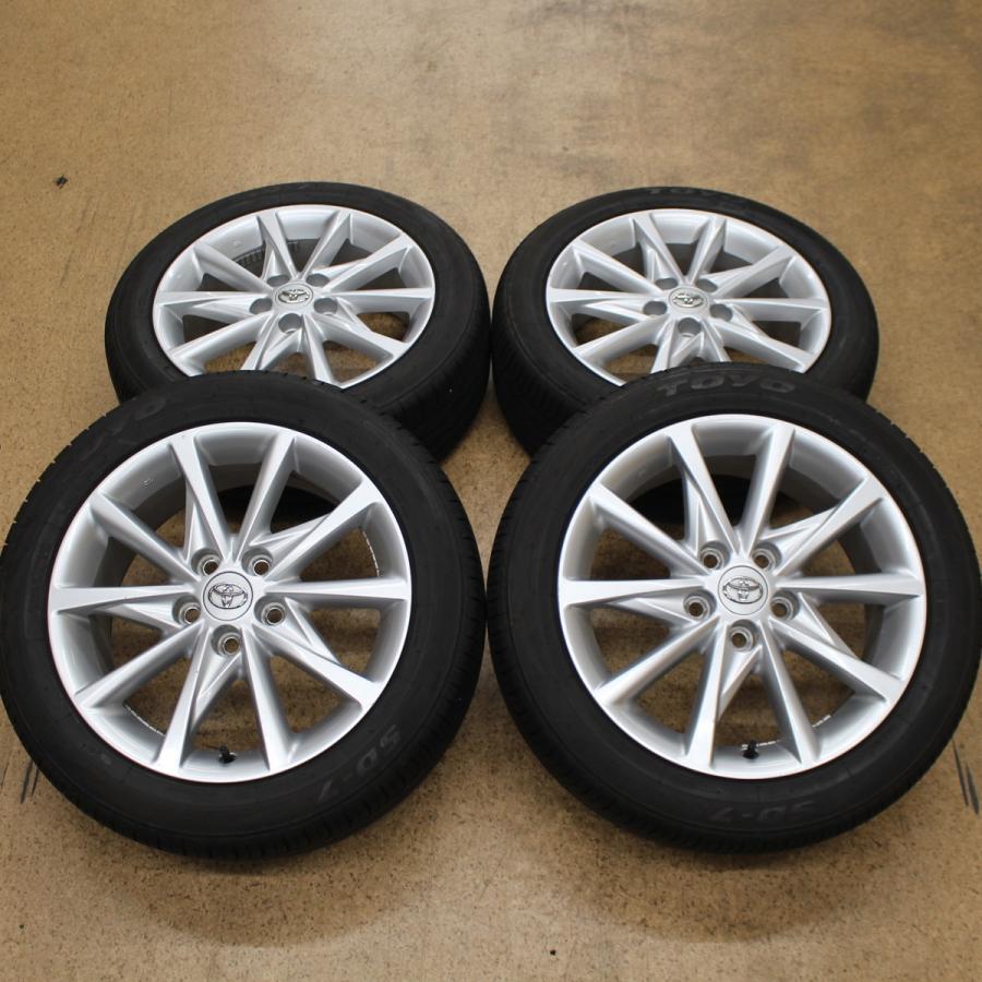 トヨタ（TOYOTA） プリウスα 純正 17インチ 7J+45 PCD114.3 バリ溝 215
