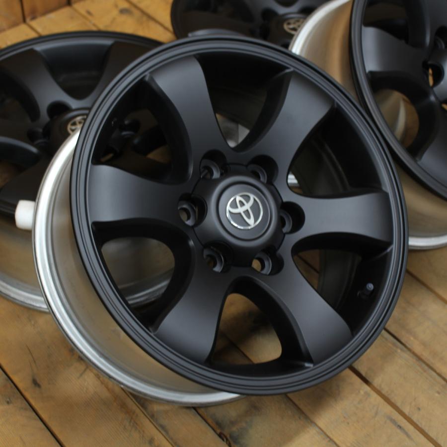 トヨタ（TOYOTA） 120系 プラド 純正 17インチ マットブラック 再塗装