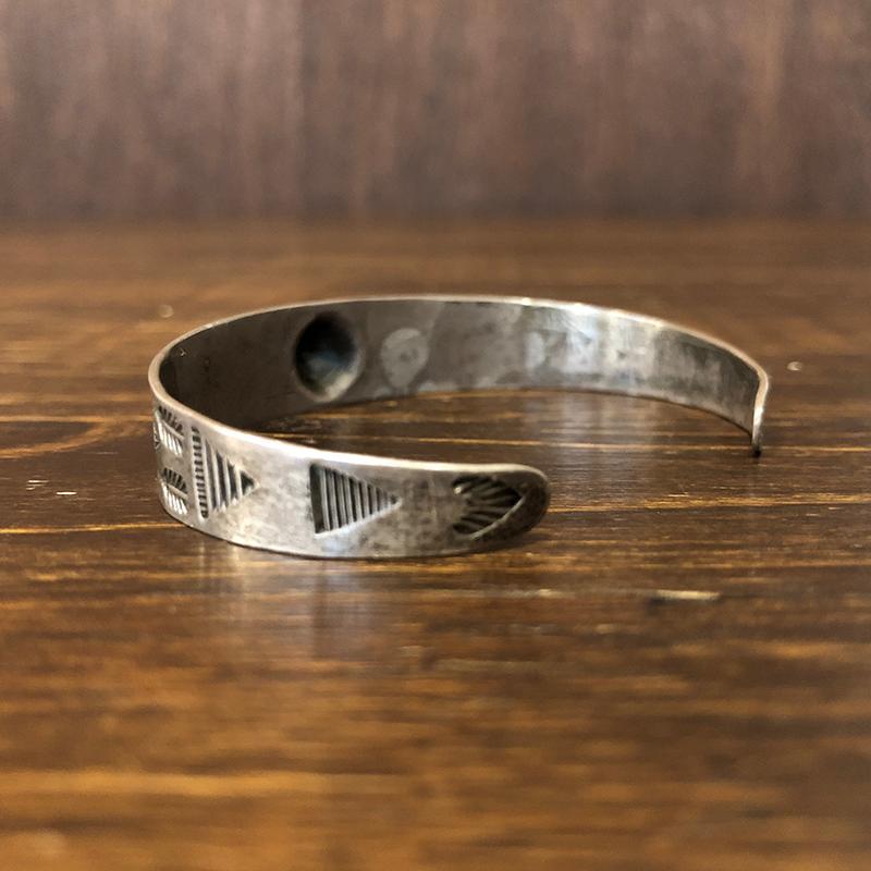 Antique Native American Navajo Fred Harvey Silver bracelet Bangle