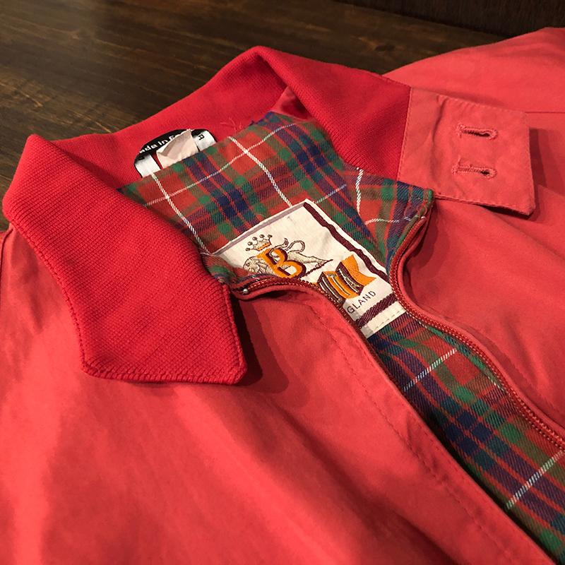 Baracuta G9 Harrington Jacket Scarlet Red Cotton 100% Early Aero