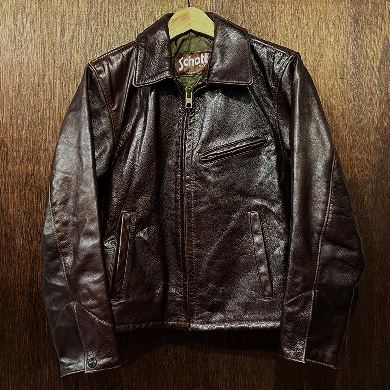 Schott 691SVS Sports Jacket Type Single Leather Brown Rare Model