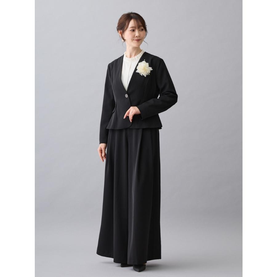 卒業式 母 服装 スーツ 40代 50代 ワイドパンツ ワイド セットアップ