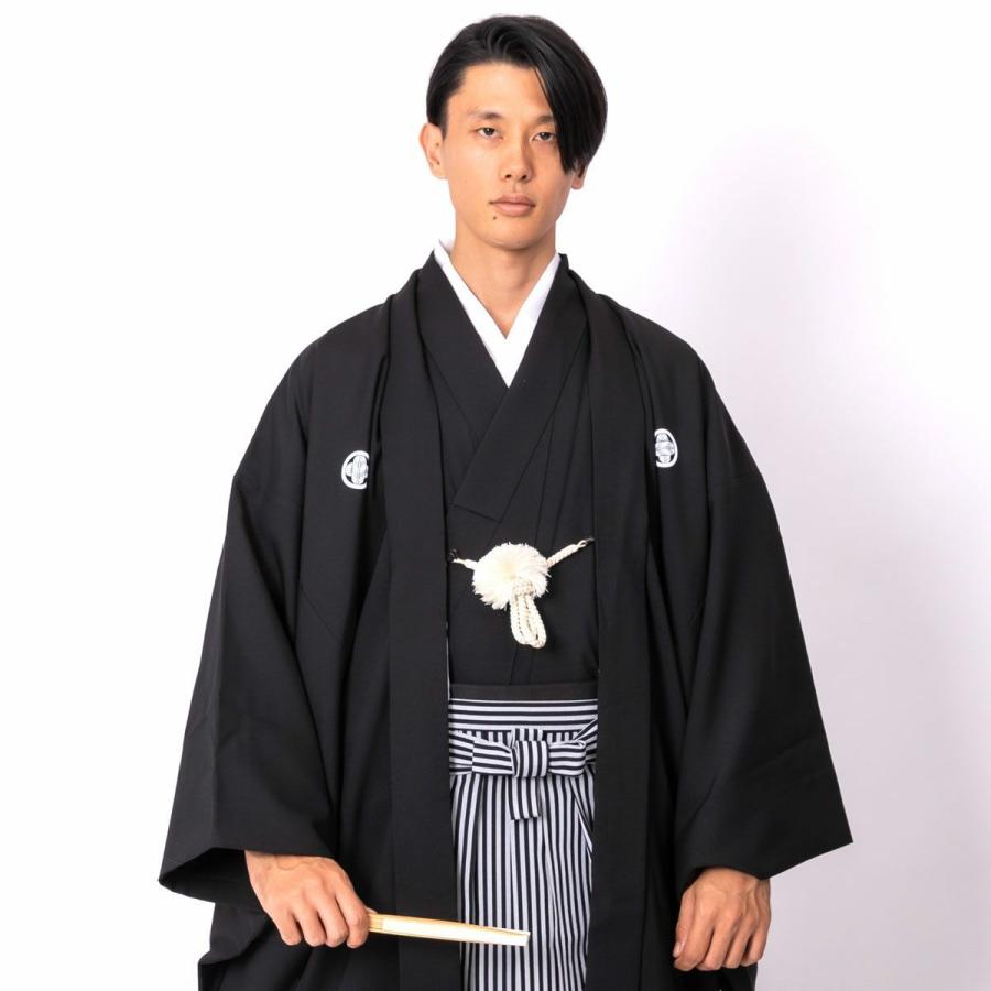 男着物 黒紋付羽織袴 11点フルセット : 男着物の加藤商店 - 通販