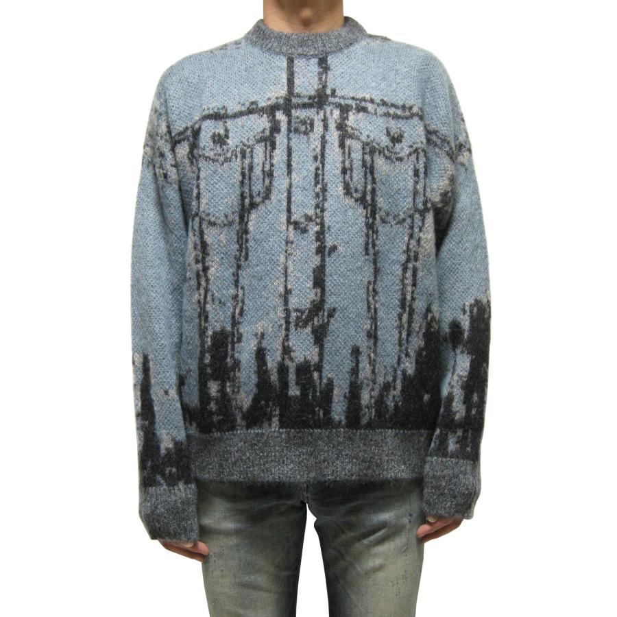DIESEL（ディーゼル） 売り尽くし！ DIESEL Gジャン柄 モヘア混 丸首