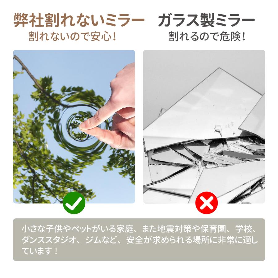 ☆全商品ポイント5倍☆】全身鏡 キャスター 割れない鏡 フィルムミラー