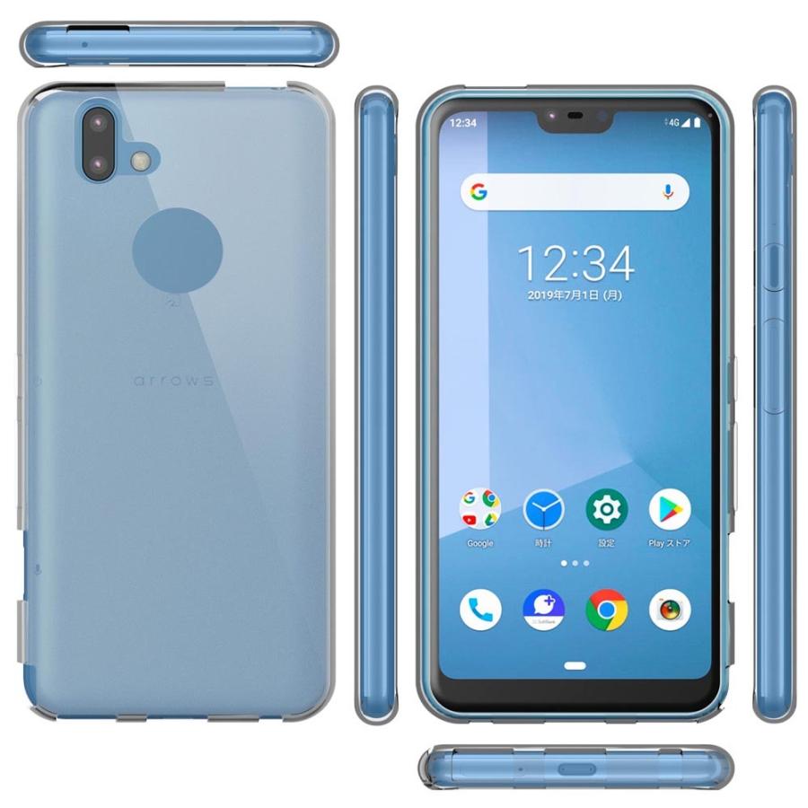 arrows U 801FJ ケース カバー 透明 クリアケース 薄くて 軽い