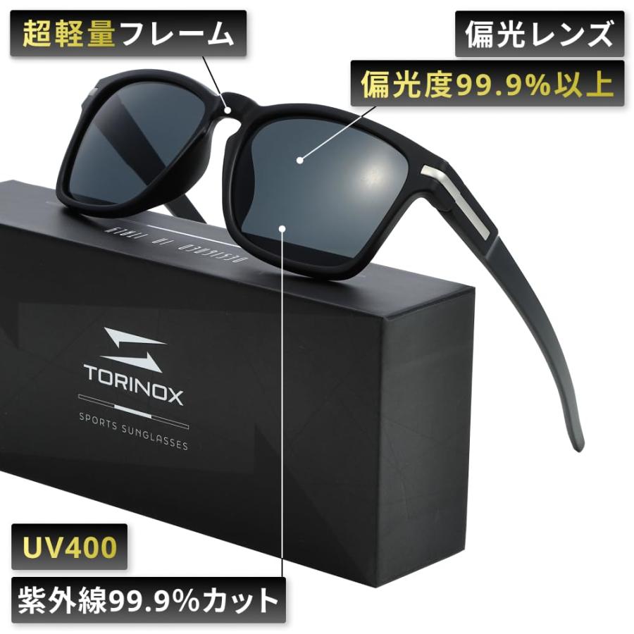 TORINOX] サングラス メンズ 運転用 偏光サングラス 超軽量 UV400 釣り