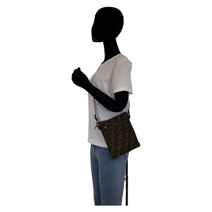 FENDI（フェンディ） 美品 ズッカ ブラウン シルバー金具 キャンバス