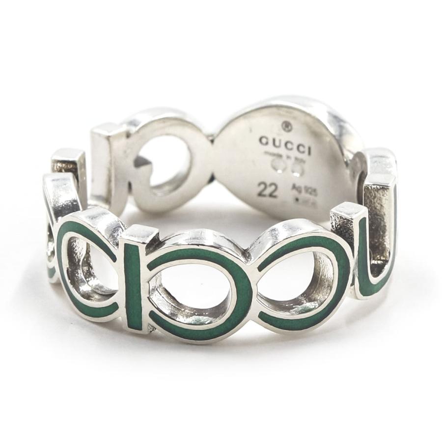グッチ リング メンズ GUCCI カットアウト インターロッキングG