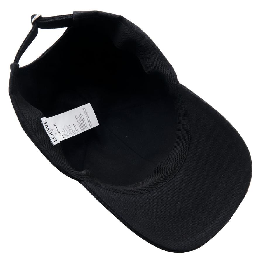 ロエベ 帽子 LOEWE パッチ キャップ キャンバス PATCH CAP ブラック