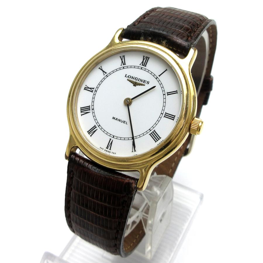 LONGINES（ロンジン） 時計 ラウンド ゴールド 手巻き メンズ ローマ