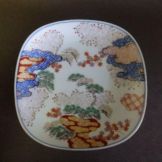 有田焼 賞美堂 春秋文銘々皿揃え（5客）其泉 得トクセール : リビング