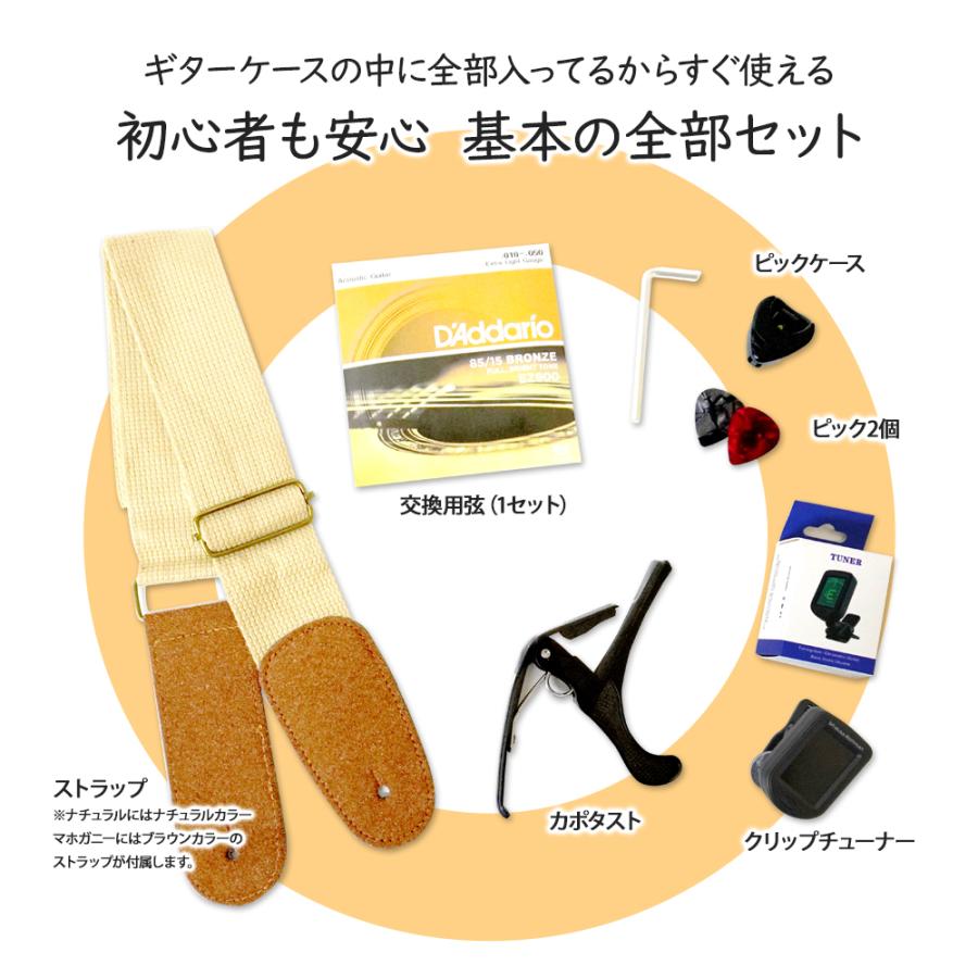 アコースティックミニギター LumberL100MNA ケース他付属品5点