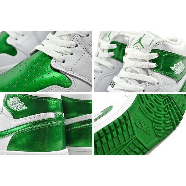 エア ジョーダン 1 NIKE AIR JORDAN HIGH GOLF white/pine green