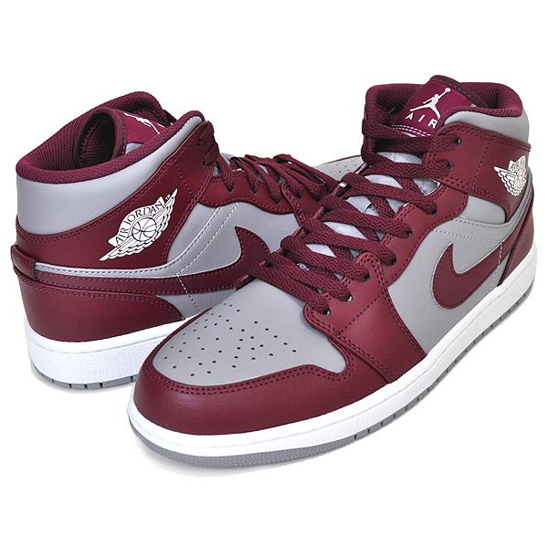 エア ジョーダン 1 NIKE AIR JORDAN MID cherrywood red/white dq8426