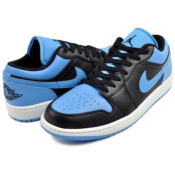 エア ジョーダン 1 NIKE AIR JORDAN LOW black/black-university blue