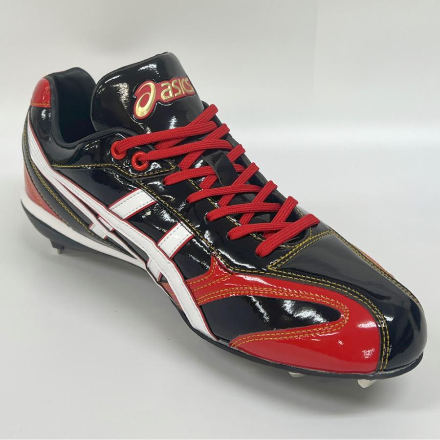 ASICS（アシックス） 【サイズ交換送料無料】ブラック×レッド 野球