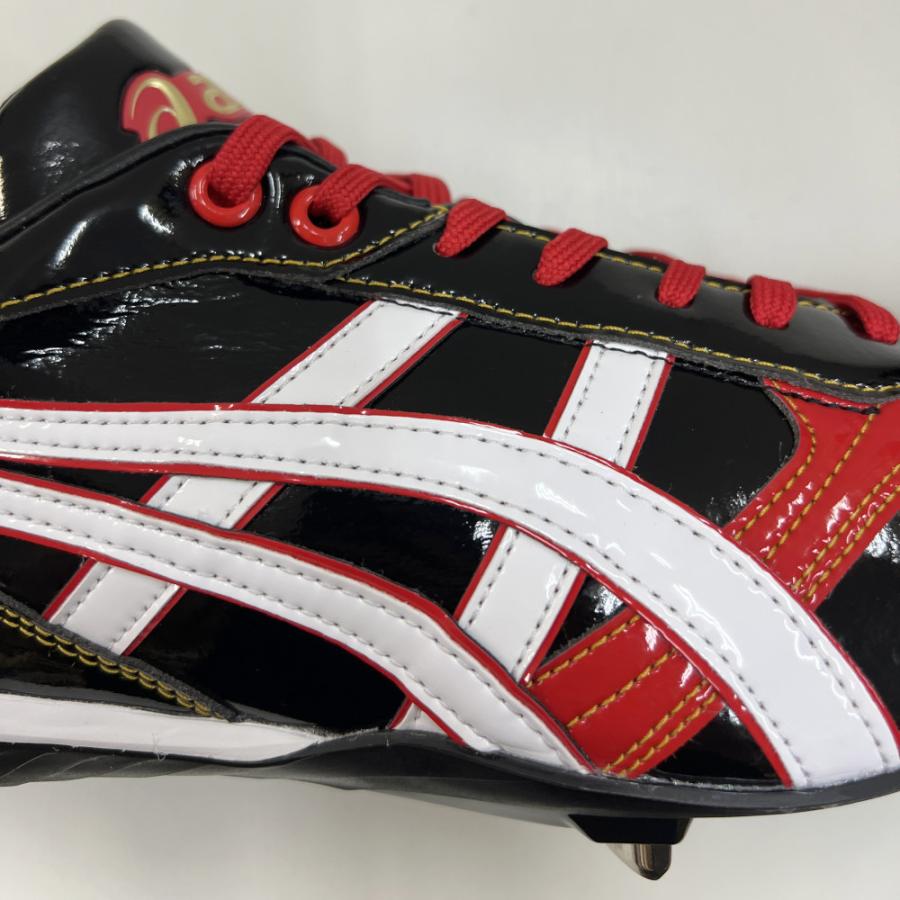 ASICS（アシックス） 【サイズ交換送料無料】ブラック×レッド 野球