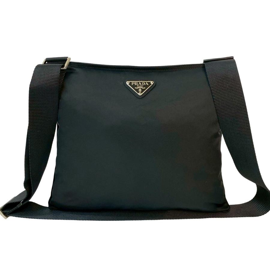 PRADA（プラダ） 極 美品 三角ロゴ プレート 金具 テスート ナイロン