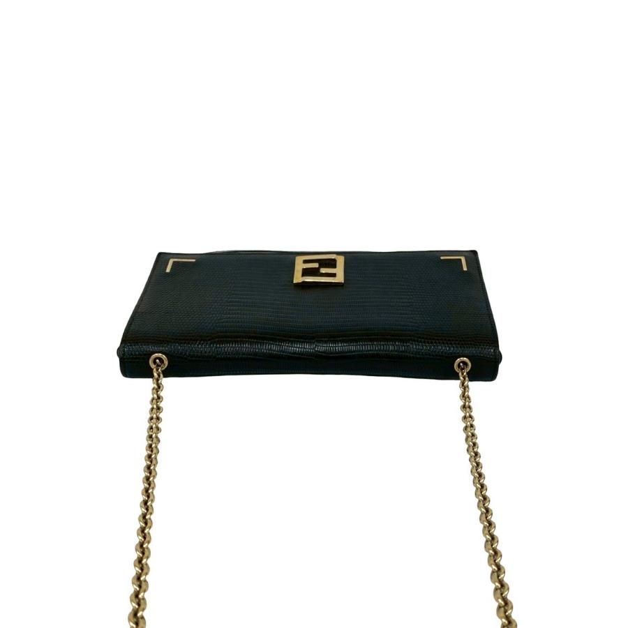 FENDI（フェンディ） 極 美品 ズッカ FF ロゴ 金具 レザー 本革