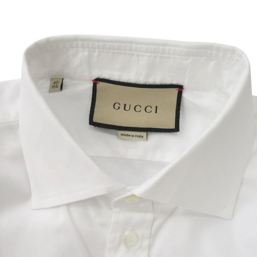 GUCCI（グッチ） 未使用 ビジネスシャツ ロゴ刺繍 699560 ZAJOM