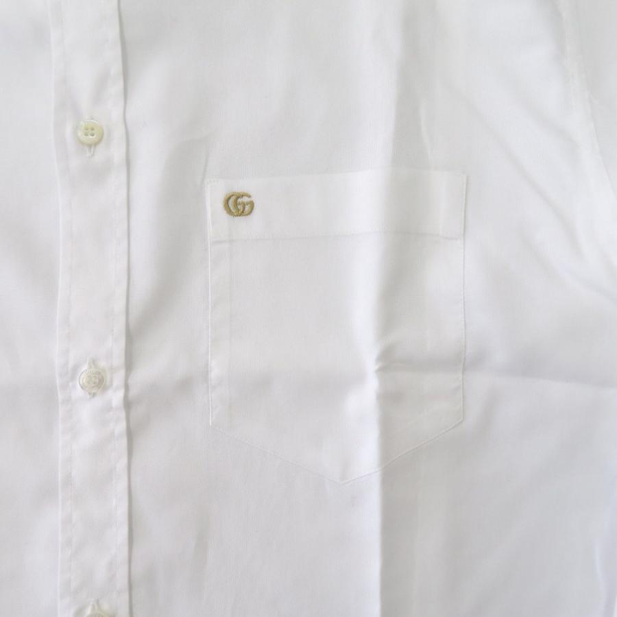 GUCCI（グッチ） 未使用 ビジネスシャツ ロゴ刺繍 699560 ZAJOM