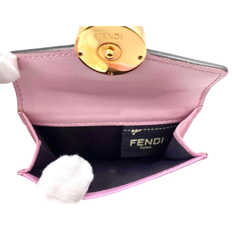FENDI（フェンディ） 8M0395 A18B カーフ 三つ折り財布 コンパクト