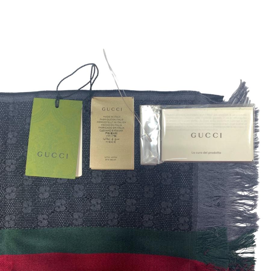 GUCCI（グッチ） マフラー シェリーライン ウール シルク 147351 GG