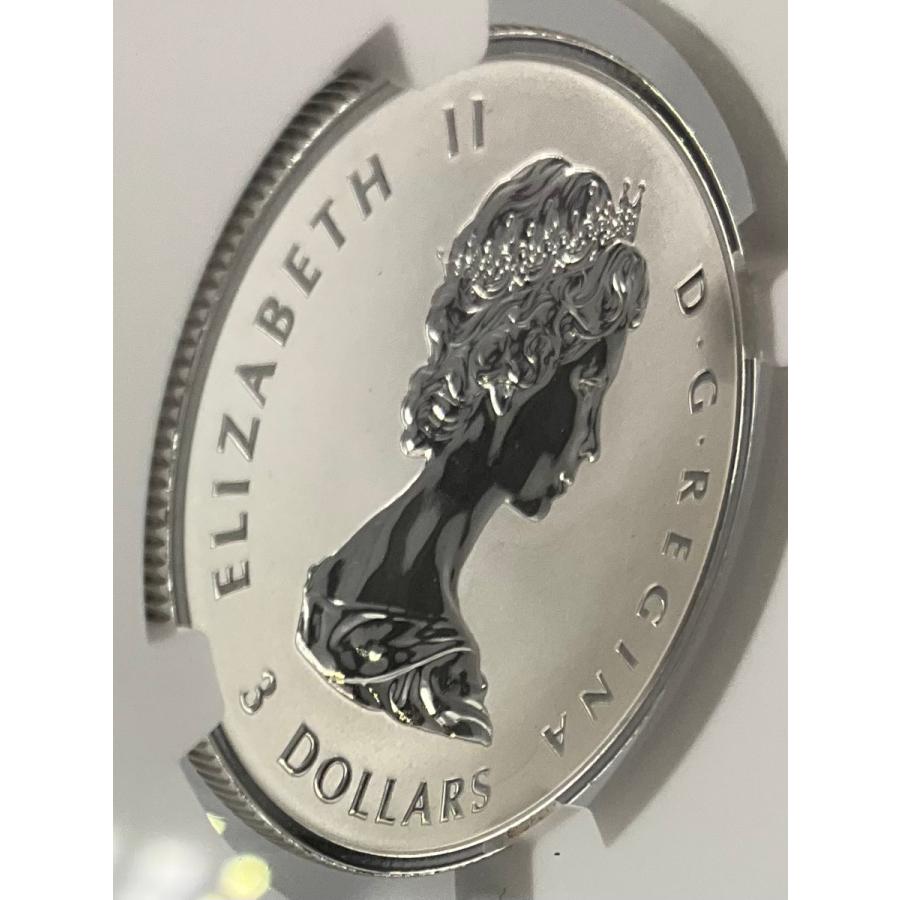 2025年 カナダ メイプルリーフ 1/4oz 3ドル 銀貨 エリザベス2世 NGC