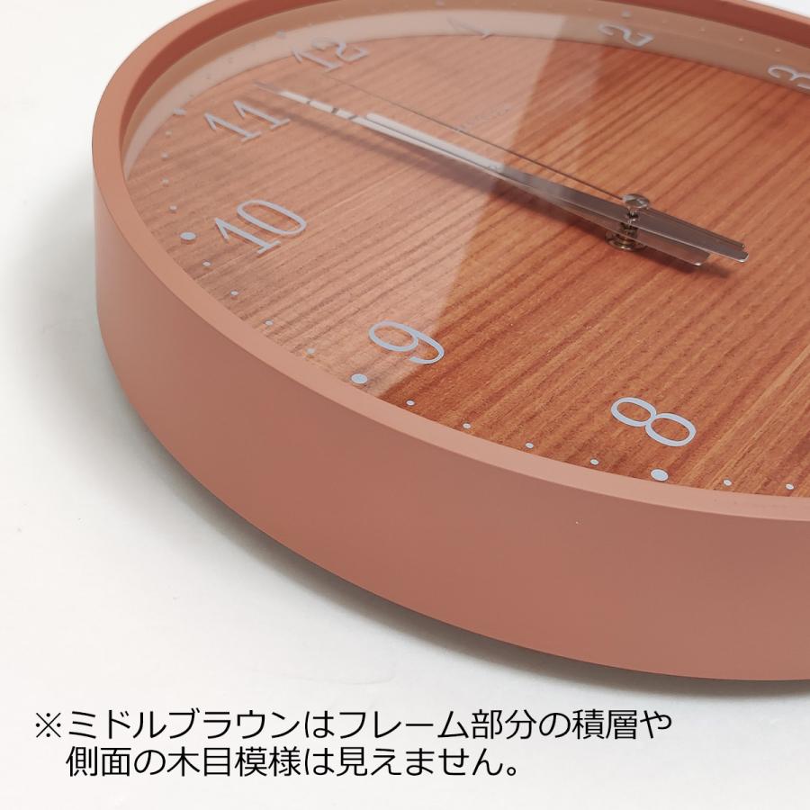 Lemnos（レムノス） 掛け時計 電波時計 おしゃれ 北欧 木製 シンプル
