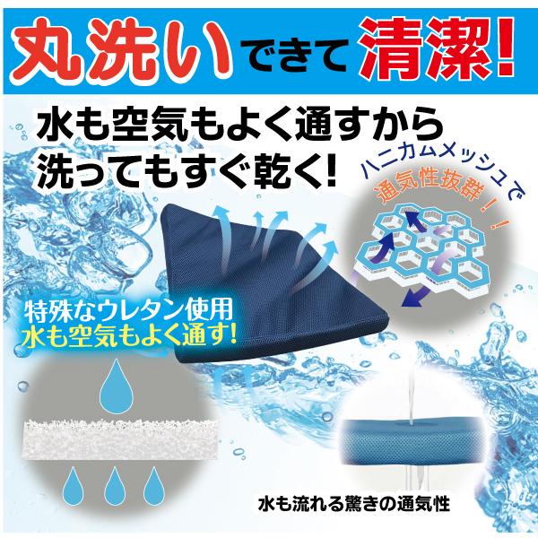 洗えるクッション 座布団 疲れにくい 厚み4cm シートクッション 車用