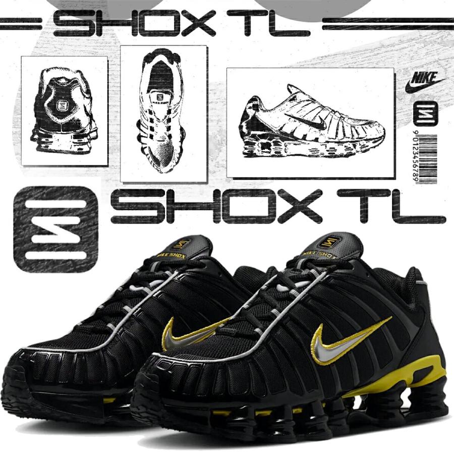 NIKE（ナイキ） ショックス TL ブラック メタリックシルバー NIKE SHOX