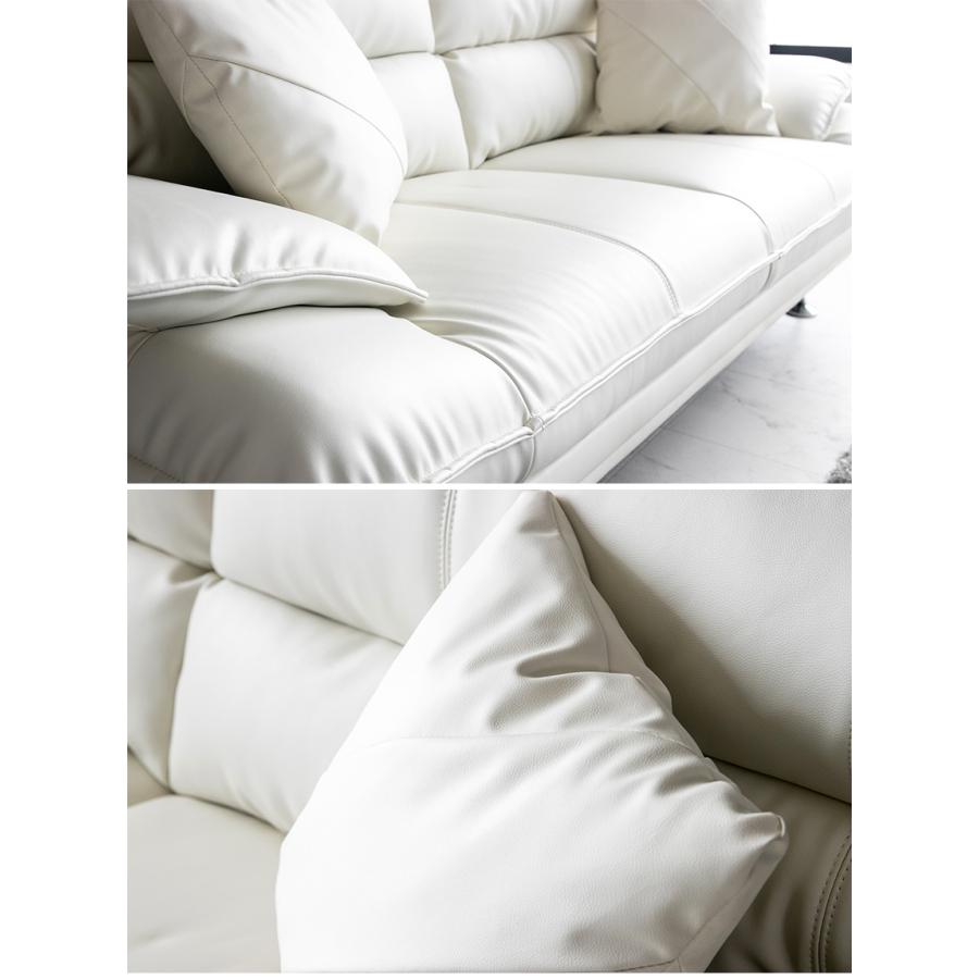 ソファ ソファー レザー 本革 3人掛け モダン おしゃれ 三人掛け 合成