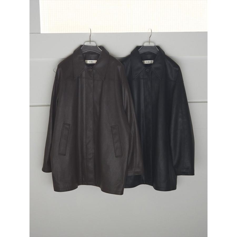 anuke（アンヌーク） 即日発送 Ecoleather Over Jacket 62520105