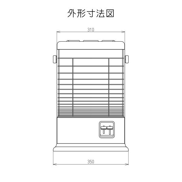 リンナイ（Rinnai） ガスストーブ R-852PMS3(D) 都市ガス12A/13A用