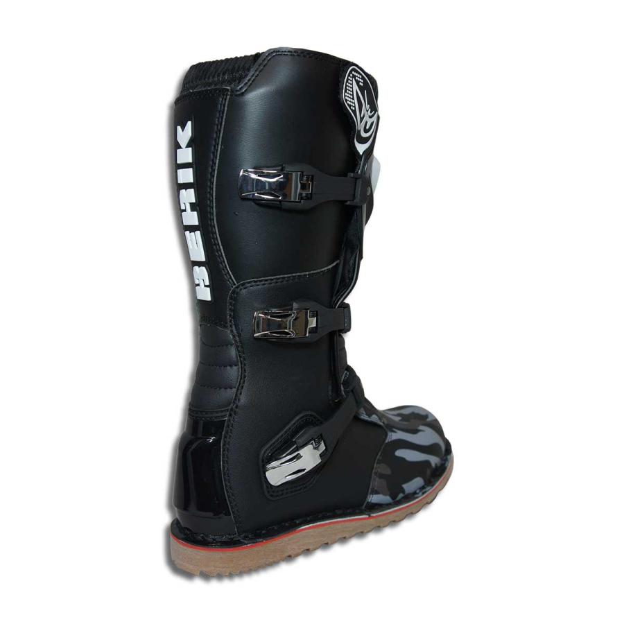 BERIK ベリックトライアルブーツ BOT-1221-BK CAMO OFFROAD BOOTS 林道