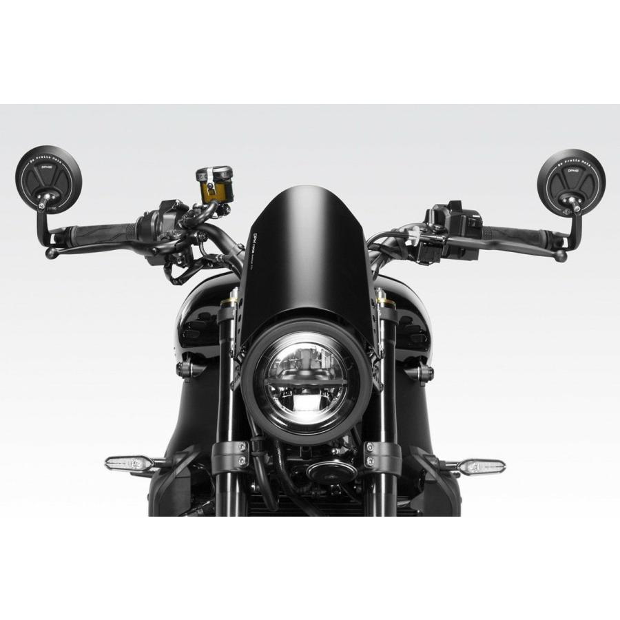 XSR900 22- バーエンドミラー EXENTIAL SS ブラック Eマーク付き DPM
