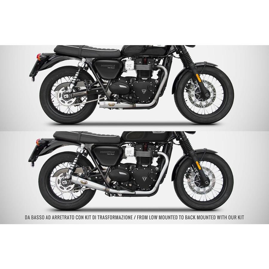 ボンネビル T100/T120 Racing 2-2 フルエキゾーストマフラー