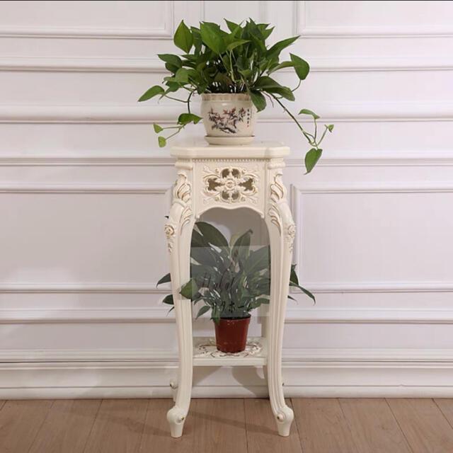 イタリア製 花柄 木製コンソールテーブル サイドテーブル イタリア製