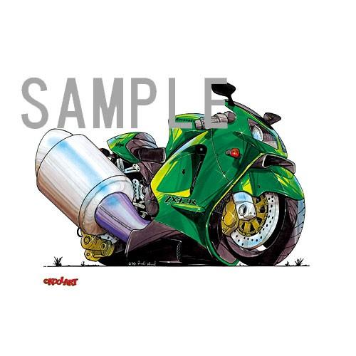 イラスト カワサキNinja ZX-12R（緑） : MotorParade - 通販 - Yahoo