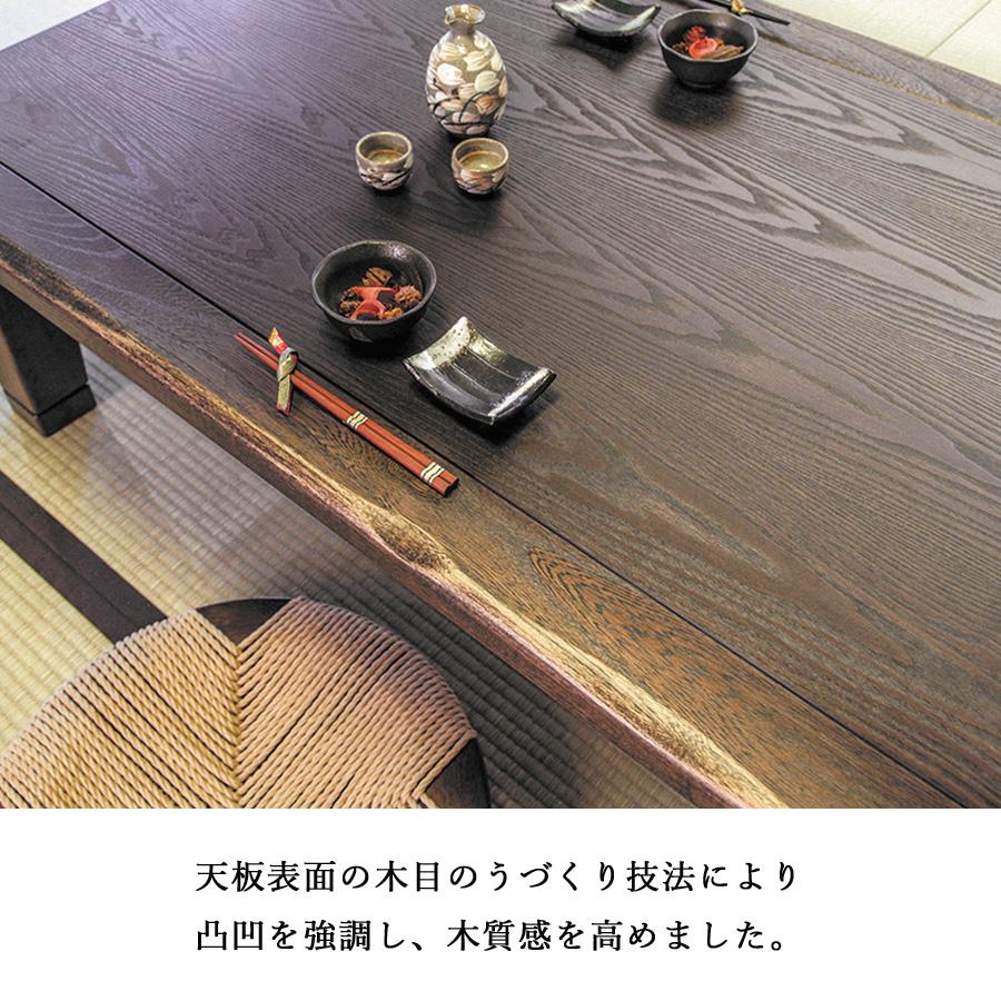 ダイニングこたつテーブル 高級こたつ コタツ 4人用 駿河KR 120 長方形