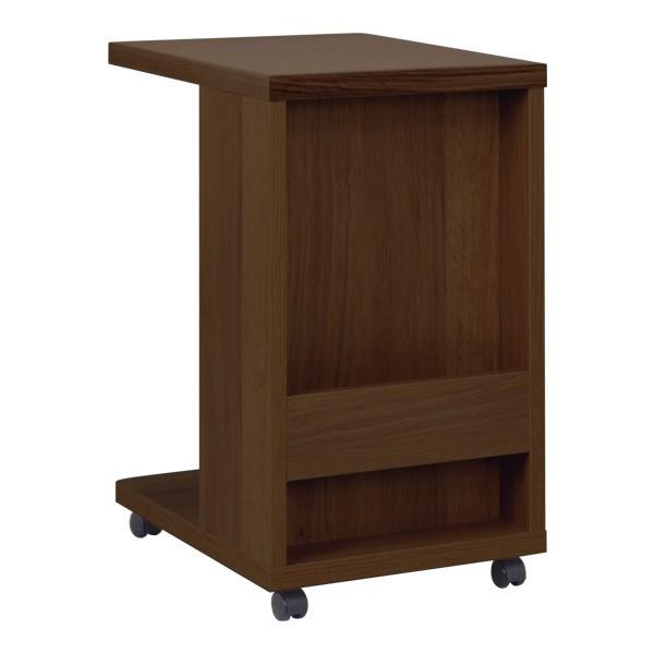 サイドテーブル 幅35 キャスター SNEE 大川家具 国産 日本製 木製 ミニ