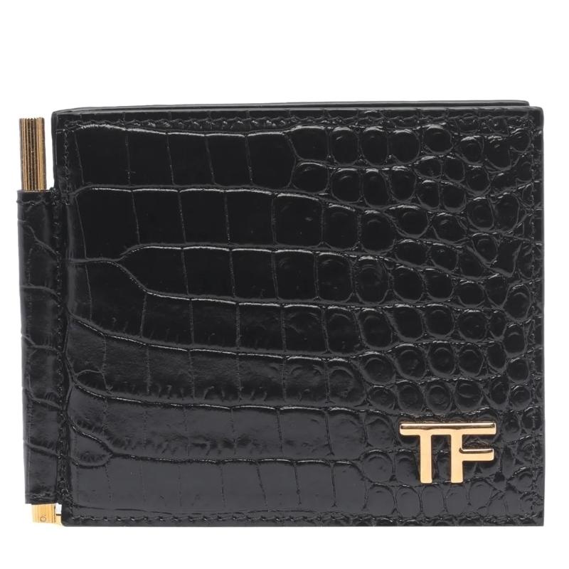 TOM FORD（トムフォード） クロコ エンボス マネークリップ 2つ折り
