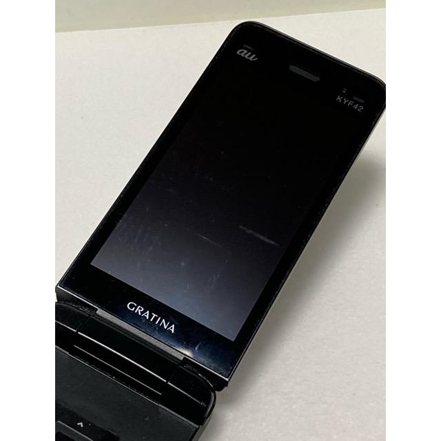 KYOCERA（京セラ） 中古 au by KDDI GRATINA KYF42 ブラック ☆SIM