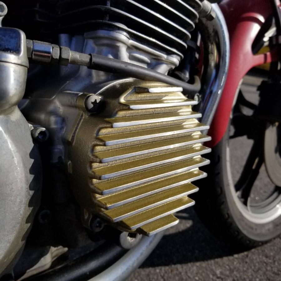 mc.maniac製 XJR400 XJR400R エンジンカバー 右 金 ポイントカバー 4HM